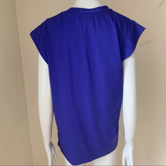 3.1 PHILLIP LIM Silk Round Neck Purple Blouse - Picture 10 of 14